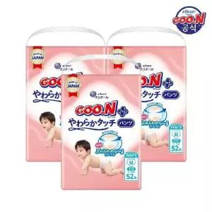 군 기저귀 플러스 소프트터치 팬티 중형(M) 52P x 3팩