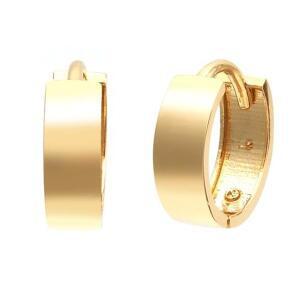 14K 심플 민자 9mm 원터치 링 귀걸이 한쌍 PNE23656