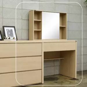 인터데코 화장대서랍장 83cm (콘솔서랍장+수납거울) TP507