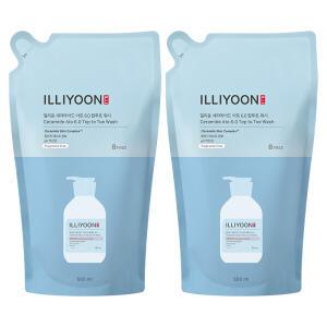 일리윤 세라마이드 아토 6.0 탑투토 워시 리필 500ml x2개