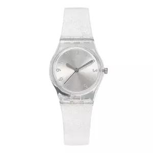 스와치 손목 시계 여성 젤리 SILVER GLISTAR LK343E