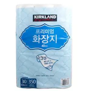 커클랜드 프리미엄 화장지 3겹 30롤 롤휴지 두루마리