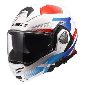 LS2 시스템헬멧(180도개방 핀락기본구성)/투어링헬멧/LS2 FF901 ADVANT X NOVA WHITE BLUE RED