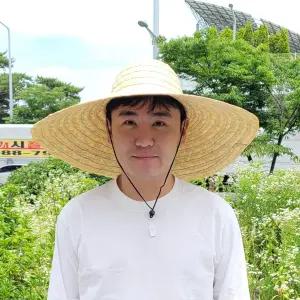 혜명잡화마트 초대형 밀짚모자(53~54CM) 사파리모자 농부모자 왕골모자 지푸라기모자 햇빛차단모자