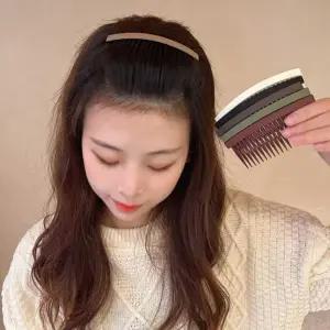 일자 앞머리 빗핀 머리핀 헤어빗핀 올림머리 빗삔 빗살 여성 무광 빗헤어핀