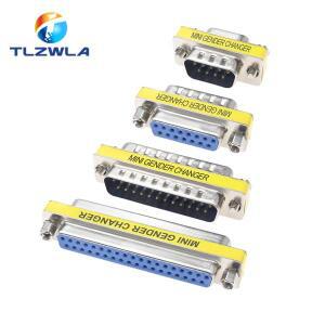 미니 젠더 체인저 어댑터 RS232 콤 D 서브-수 암 VGA 플러그 커넥터 DB9 DB15 DB37 9 37핀