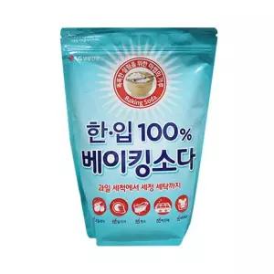 LG생활건강 한입 베이킹소다 2kg 다용도 주방 세제 과일 야채 세척