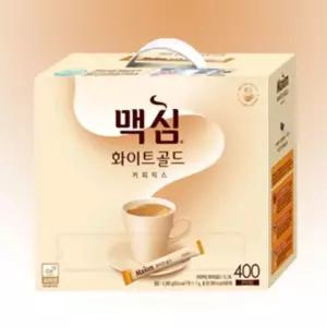맥심 화이트골드 커피믹스 스틱커피 400T 티타임 모임 카페 브런치모임 브런치 카페인