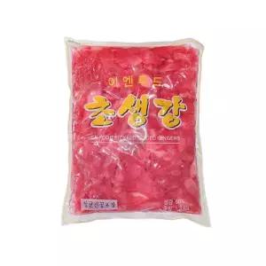 이엔푸드 초생강 적색 1.3Kg 일식 대용량 절임일신당생강 식자재 업소용 식재료