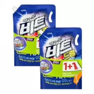 비트 때가 쏙 액체세제 드럼용 리필 1.55L × 2P - D