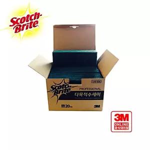 3M주방용품 브라이트 96 다목적 수세미20입