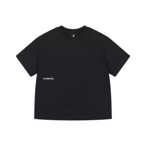 [캉골키즈](천안아산점)레터링 오버핏 숏 슬리브 티셔츠 SB 0050 블랙_ASBCRT00500BK