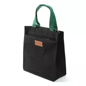 셀럽하우스 리빙 캔버스 토트백 25x28.5cm 블랙그린 천가방