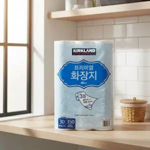 커클랜드 프리미엄 화장지 3겹 30롤 롤휴지 두루마리 _