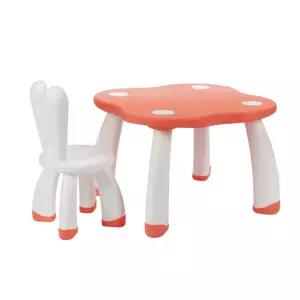 야야 레빗 유아 테이블 의자 세트 (코랄A) 토끼 유아책상 놀이책상 블록놀이