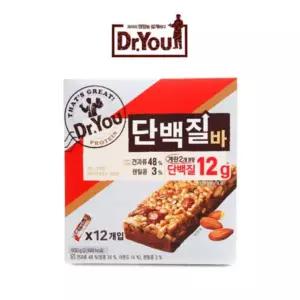 닥터유 단백질바 50gx12ea 사무 오피스 탕비실 간식 과자 껌 사탕 쿠키 초콜릿 카라멜