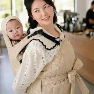 나와니스 복대형 포대기 깅엄체크