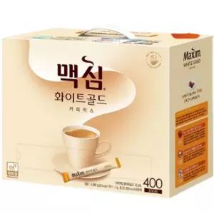 맥심 화이트골드 커피믹스 400T 음료 모카 스틱