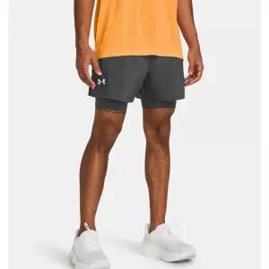 매장정품 UNDERARMOUR 남성 UA 론치 투인원 5인치 쇼츠1382640-025