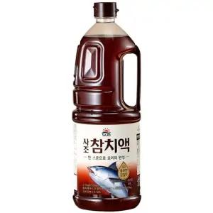 사조 샛참치액 액젓 2.1kg 업소용 요리육수 감칠맛 조미샛액 참치 조미 조미료 국물 용조미료 대용량 한식