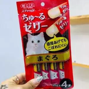 챠오 이나바 고양이츄르 14g x4 참치스틱 고양이간식 고양이사료