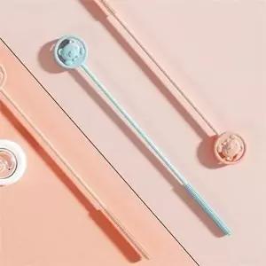 고품질 실리콘 빨대 솔 실리콘 세척솔 재사용 텀블러 아기 젖병 다용도 주방용 실리콘빨대솔 WFPWATR