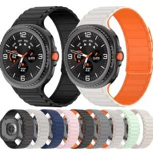 갤럭시워치8 양면 스트랩 마그네틱 실리콘 스포츠밴드 일체형 40mm 44mm 호환