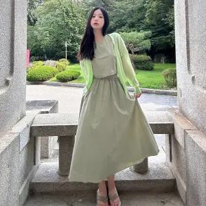 랩 L사이즈 추가 허리 밴딩 투인원 원피스 AS2WO590