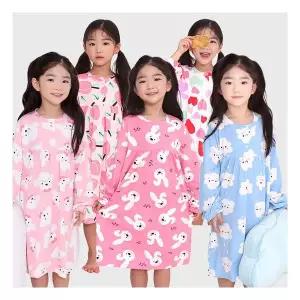 [프리미에팜]Soft Warm 보송보송 피치기모 여아용 원피스 잠옷 5 491945