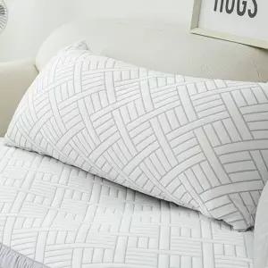 듀라론 3중직 냉감 화이트 바디필로우 40X100cm 롱쿠션