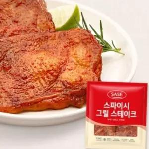 (다올)스파이시 그릴스테이크 1.3Kg 대용량 육즙 풍미 간편식 고기 안주