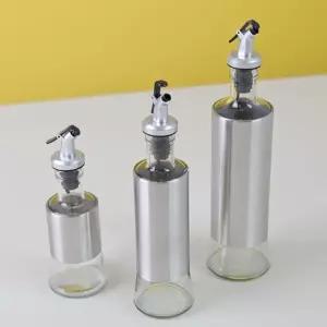 세리에 고급 스텐 유리 오일병(3사이즈) (대(500ml))