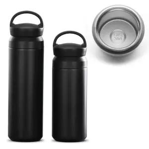 350ml 500ml 스텐 텀블러 블랙 물샘방지 보온 보냉