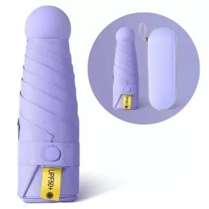 UPF 50+ 마카롱 암막 우산 퍼플 초미니 경량 양산