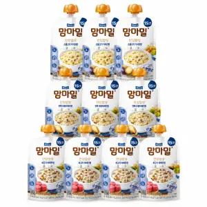 맘마밀 이유식 15개월 맛보기 소불고기4+전복모듬3+닭백숙3 총10팩