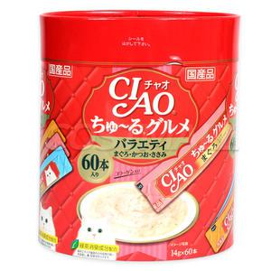 이나바 챠오츄르 고양이 애묘 간식 60p 가다랑어 참치 코스트코