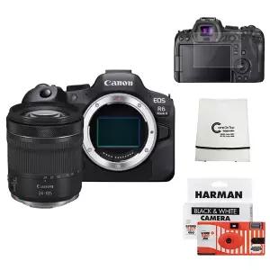 (컴온탑) 캐논 정품 EOS R6 Mark II + RF 24-105mm F4-7.1 STM KIT + 보호필름 + 융+ 포토리뷰 흑백 일회용 카메라 (단독 1300대 판매 돌파!) (재고보유)