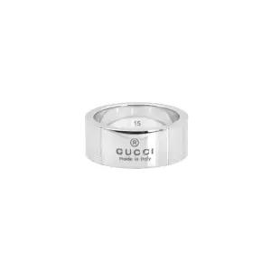 [구찌] YBC163179001 (163179 J8400 8106) 로고 실버 반지