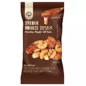 사무실간식.음료 원데이 메이플 올 넛츠, 30개