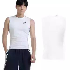 언더아머 남성 HeatGear 피티드 슬리브리스 1361522-100
