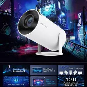 휴대용 LED 유선 프로젝션 영화보기 취미 영상 스크린