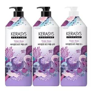 케라시스 퍼퓸 바이올렛 로즈 1L 샴푸 2개+린스 1개