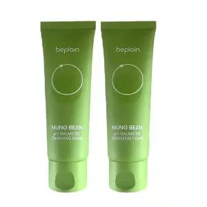 비플레인 녹두 약산성 클렌징폼 160ml 2개