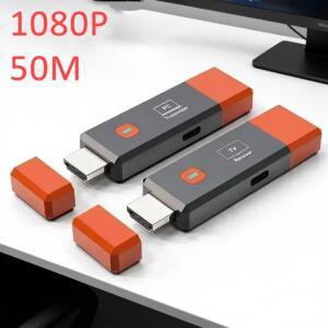 무선 HDMI 호환 송기 50M  익스텐더 어댑터 TV 스틱 동글   프로젝터 노트북 PC용
