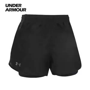 [하프클럽/] UA 플라이바이 투인원 여성 트레이닝 러닝 반바지 1382440-001