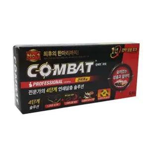 컴배트 큰바퀴용 6개입 바퀴벌레 약 벌레방지 트립 트랩