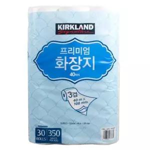 커클랜드 커클랜드 프리미엄 화장지 3겹 30롤 롤휴지 두루마리 무료배송