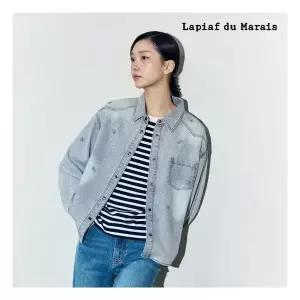 라삐아프 26SS 마린자수 데님 아우터 셔츠 1077606