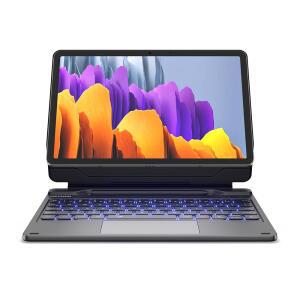 삼성호환 삼성제품호환 S10 라이트 / FE S9 5G 10.9 11 키보드 마그네틱 플로팅 캔틸레버 스탠드 멀티터치 트랙패드 무선 백라이트 S 펜 홀더 블랙
