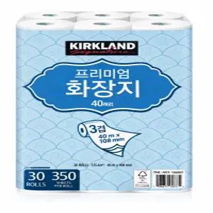 커클랜드 시그니춰 프리미엄 3겹화장지 40m X 30롤